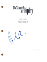 Matt Damon THE TALENTED MR. RIPLEY Signed Autograph Full Movie Script COA