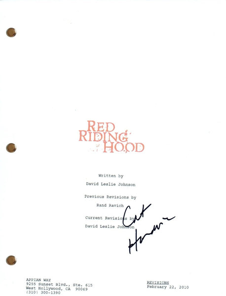 Catherine Hardwicke Signed Autograph RED RIDING HOOD Movie Script Screenplay COA