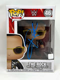 Dwayne Johnson The Rock Signed Autograph WWE The Rock Funko Pop #46 Beckett COA