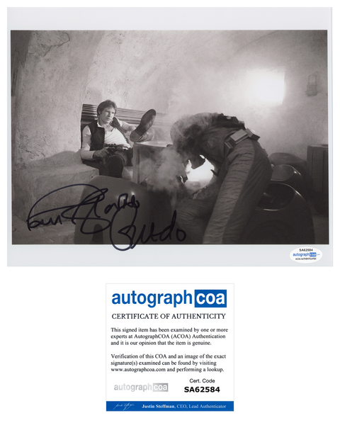 PAUL BLAKE Signed STAR WARS A NEW HOPE Autograph 8x10 Photo GREEDO ACOA COA