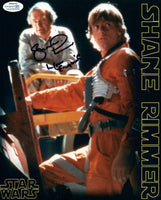 Shane Rimmer STAR WARS Signed Autograph 8x10 Photo A New Hope Rebel Fighter ACOA