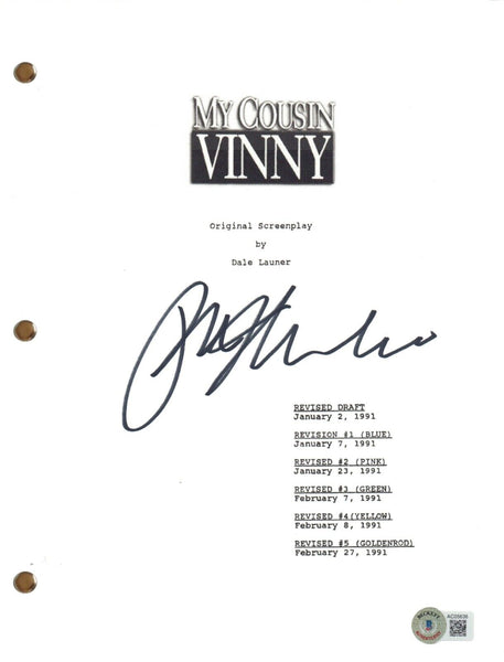 Ralph Macchio MY COUSIN VINNY Autograph Signed Movie Script Screenplay Beckett