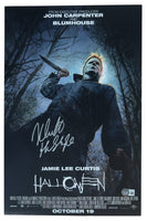 Nick Castle Signed HALLOWEEN 11x17 Movie Poster Photo Michael Myers Beckett COA