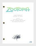Tommy Chong ZOOTOPIA Signed Autograph Movie Script Full Screenplay ACOA COA