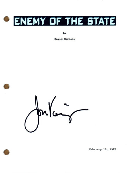 Jon Voight Signed Autograph ENEMY OF THE STATE Movie Script Full Screenplay COA