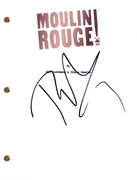 Baz Luhrmann Signed Moulin Rouge Movie Script Full Screenplay Autograph COA
