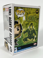 Matt Damon Signed Funko Pop Loki Agent of Asgard Thor Avengers Autograph BAS COA