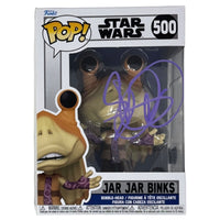 Ahmed Best Signed Star Wars Funko Pop! Jar Jar Binks #500 Autograph Beckett COA