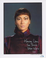 KAMAY LAU Signed STAR WARS Autograph 8x10 Photo The Phantom Menace ACOA COA