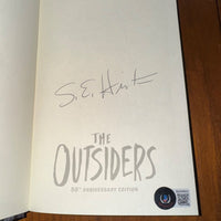 S.E. HINTON Signed THE OUTSIDERS 50TH ANNIVERSARY EXCLUSIVE FAUX LEATHER BAS COA