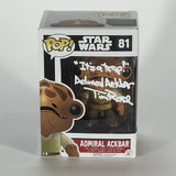 Tim Rose Signed Autograph Star Wars Admiral Ackbar Funko Pop It's A Trap BAS COA