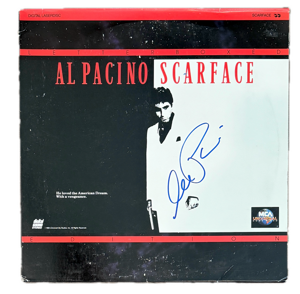 Al Pacino SCARFACE Signed Autograph Movie Laserdisc Cover Full Graph Beckett COA