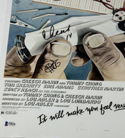 Cheech & Chong Signed Autograph Up In Smoke 12x18 Movie Poster Beckett COA