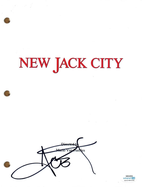 ICE-T Signed Autographed NEW JACK CITY Movie Script Full Screenplay ACOA COA