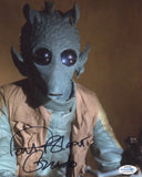 PAUL BLAKE Signed STAR WARS A NEW HOPE Autograph 8x10 Photo GREEDO ACOA COA