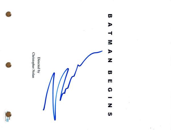 KATIE HOLMES Signed Autographed BATMAN BEGINS Movie Script Full Screenplay ACOA