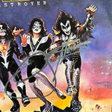 Gene Simmons Signed KISS Destroyer Vinyl Record Album Cover Autograph BAS COA