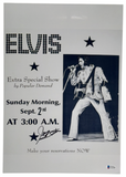 James Burton Signed Elvis Presley 11x17 Concert Poster Photo Autograph BAS COA