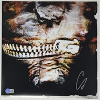 Corey Taylor Signed Vol. 3: The Subliminal Verses 12x12 Photo Slipknot BAS COA