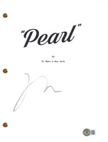 Mia Goth Signed Autograph PEARL Movie Script X MaXXXine Ti West Beckett COA