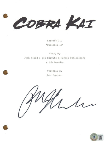 Ralph Macchio Signed Autograph Cobra Kai Episode Script December 19 E310 BAS COA