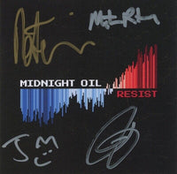 MIDNIGHT OIL Band Signed Autographed RESIST CD Framed Display All 4 ACOA COA