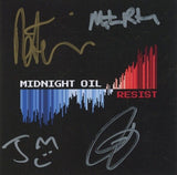 MIDNIGHT OIL Band Signed Autographed RESIST CD Framed Display All 4 ACOA COA