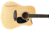 Emmylou Harris Signed Autograph Full Size Acoustic Guitar Beckett COA