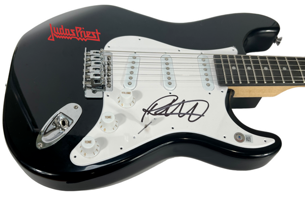 Rob Halford JUDAS PRIEST Signed Autograph Electric Guitar Beckett COA