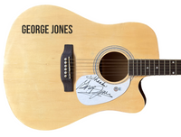 George Jones Signed Autograph Full Size Acoustic Guitar Country Beckett COA