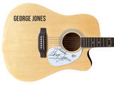 George Jones Signed Autograph Full Size Acoustic Guitar Country Beckett COA