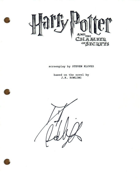 Daniel Radcliffe Signed Harry Potter and The Chamber of Secrets Movie Script COA