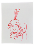 Stefan Lessard Dave Matthews Band Signed Autograph Original Art Sketch 11x14 COA