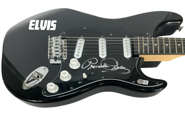 Priscilla Presley Signed Autograph Electric Guitar Elvis Presley Beckett COA