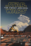 JJ Abrams Signed Autograph Star Wars The Force Awakens 12x18 Movie Poster JSA