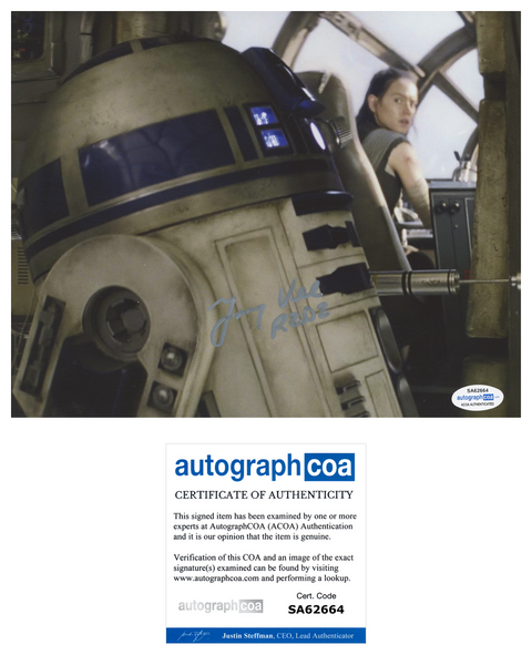 JIMMY VEE Signed STAR WARS Autograph 8x10 Photo R2-D2 Solo Last Jedi ACOA COA