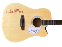 Carrie Underwood Signed Autograph Full Size Acoustic Guitar Singer Beckett COA