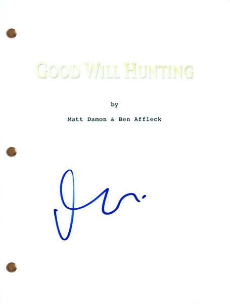 Matt Damon GOOD WILL HUNTING Signed Autograph Movie Script Full Screenplay COA