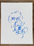 Stefan Lessard Dave Matthews Band Signed Autograph Original Art Sketch 11x14 COA