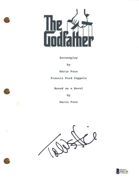 TALIA SHIRE Signed Autograph THE GODFATHER Movie Script Full Screenplay BAS COA