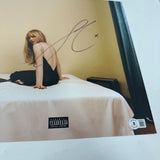 Sabrina Carpenter Signed EMAILS I CAN'T SEND 11x11 Photo + Bone Vinyl BAS COA