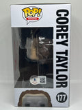 Corey Taylor Slipknot Signed Autograph Funko Pop Rocks #177 Proof Beckett COA