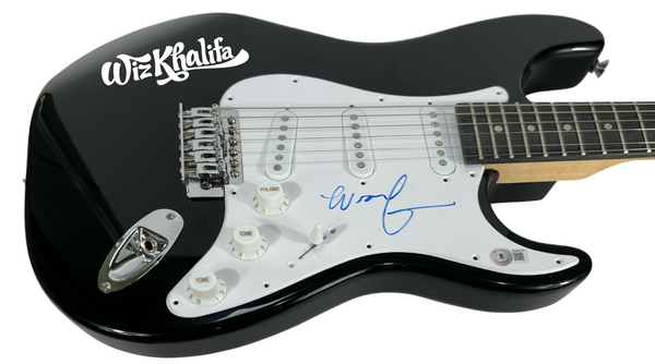 Wiz Khalifa Signed Autograph Electric Guitar Hip Hop Rapper Beckett COA