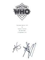 Millie Gibson & Ncuti Gatwa Signed Doctor Who Script Screenplay Autograph COA