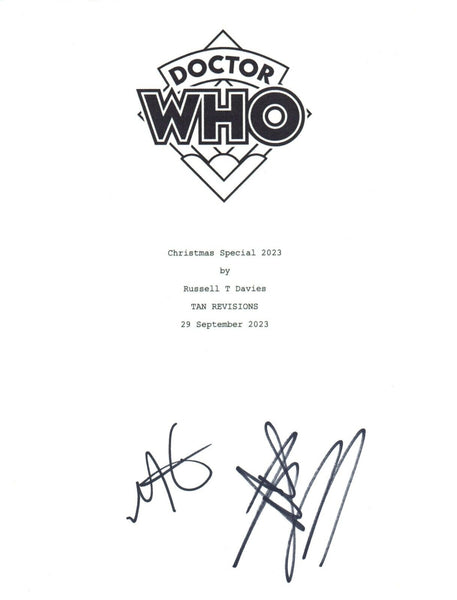 Millie Gibson & Ncuti Gatwa Signed Doctor Who Script Screenplay Autograph COA