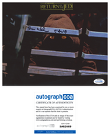 BRIAN WHEELER Signed STAR WARS Autograph 8x10 Photo Jawa Return of The Jedi ACOA