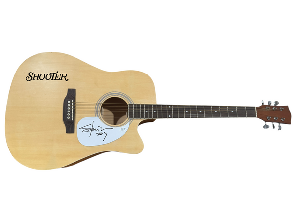 Shooter Jennings Signed Autograph Acoustic Guitar Full Size Waylon Son ACOA COA