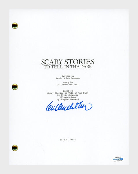 Guillermo Del Toro SCARY STORIES TO TELL IN THE DARK Signed Movie Script ACOA
