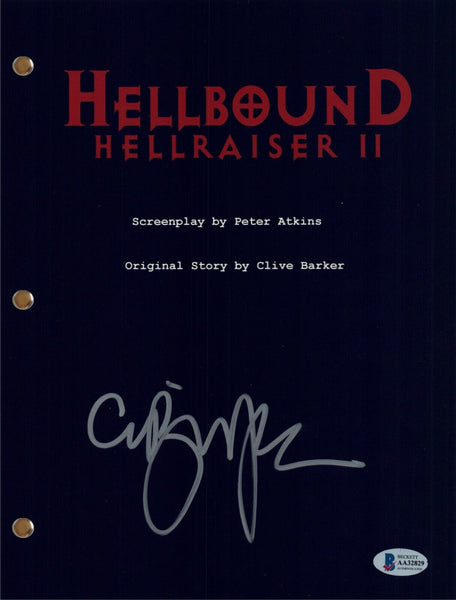 Clive Barker Signed Autograph HELLBOUND HELLRAISER II Full Movie Script BAS COA