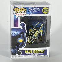 Xolo Mariduena Signed Funko Pop Blue Beetle #1403 Autograph Beckett COA